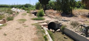 Imagen del mal estado de las acequias
