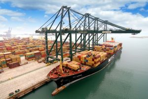 La grúa siniestrada, funcionando en una imagen de archivo.