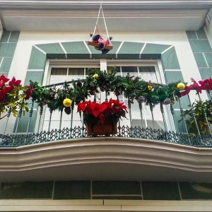balcon navideño