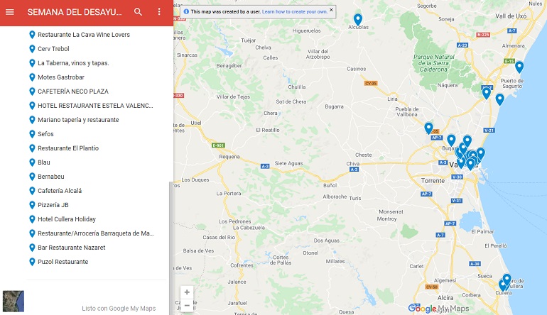 Hacer click en el mapa para verlo ampliado en Google Maps