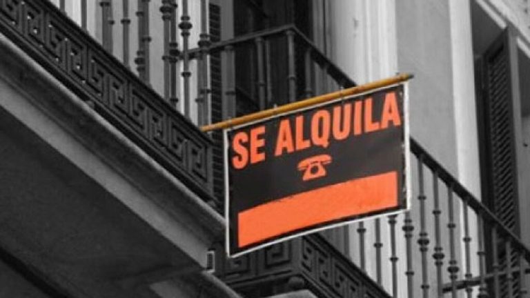 cartel alquiler piso