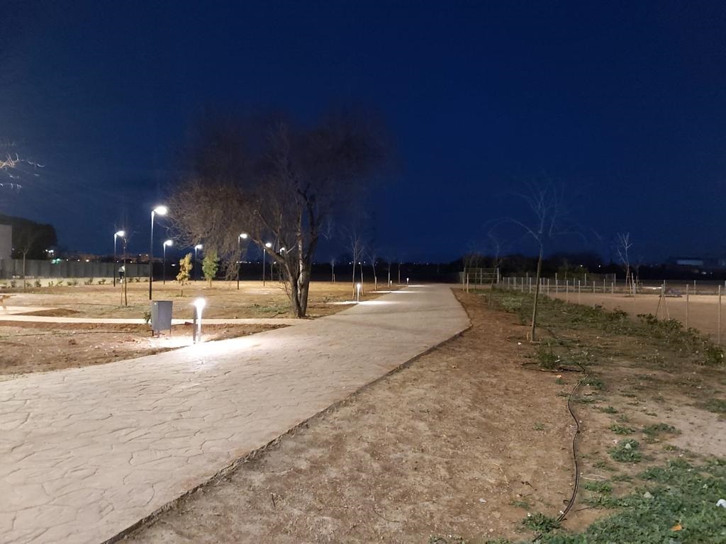 nuevo parque Mislata de noche 1