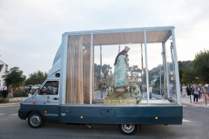 La imagen peregrina de la Virgen de los Desamparados