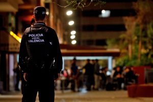Policia Local Valencia noche