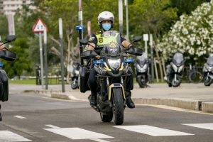 Policía Local de Valencia en moto