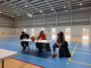 rueda prensa polideportivo Toll i l'Alberca
