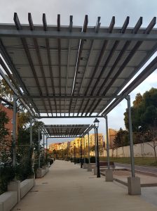 Pérgola en el Parque Lineal de Benimàmet