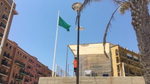 bandera verde Port Saplaya