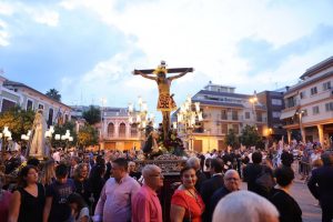 Imagen de la Procesión del Cristo en las Fiestas Mayores de 2019