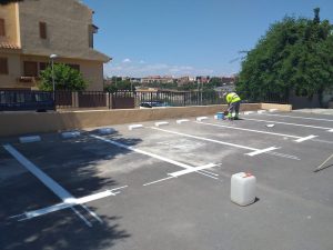 Zona de aparcamiento en Terramelar