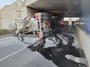 Vuelco hormigonera Alboraya