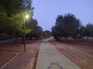 Zona verde de Táctica con nuevo alumbrado LED