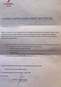 falsa carta seguridad social