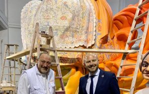 Toni Gaspar y Manuel Algarra visita fallas