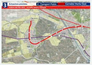 linea 14 metro Alaquas, Aldaia, Xirivella