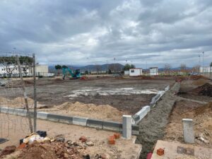 construcción pista tenis El Puig