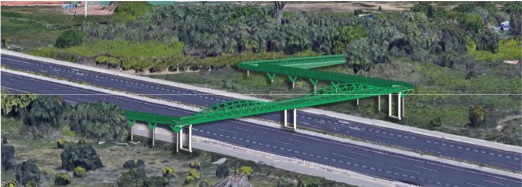 pasarela peatonal pobla farnals