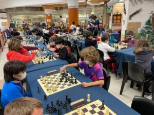 Los escolares en una de las rondas