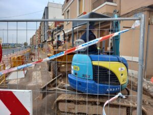 Meliana obras Avinguda Senyera