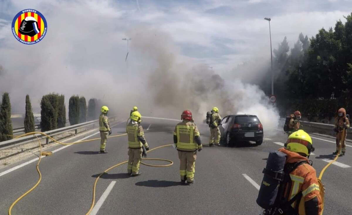 accidente e incendio pista ademuz