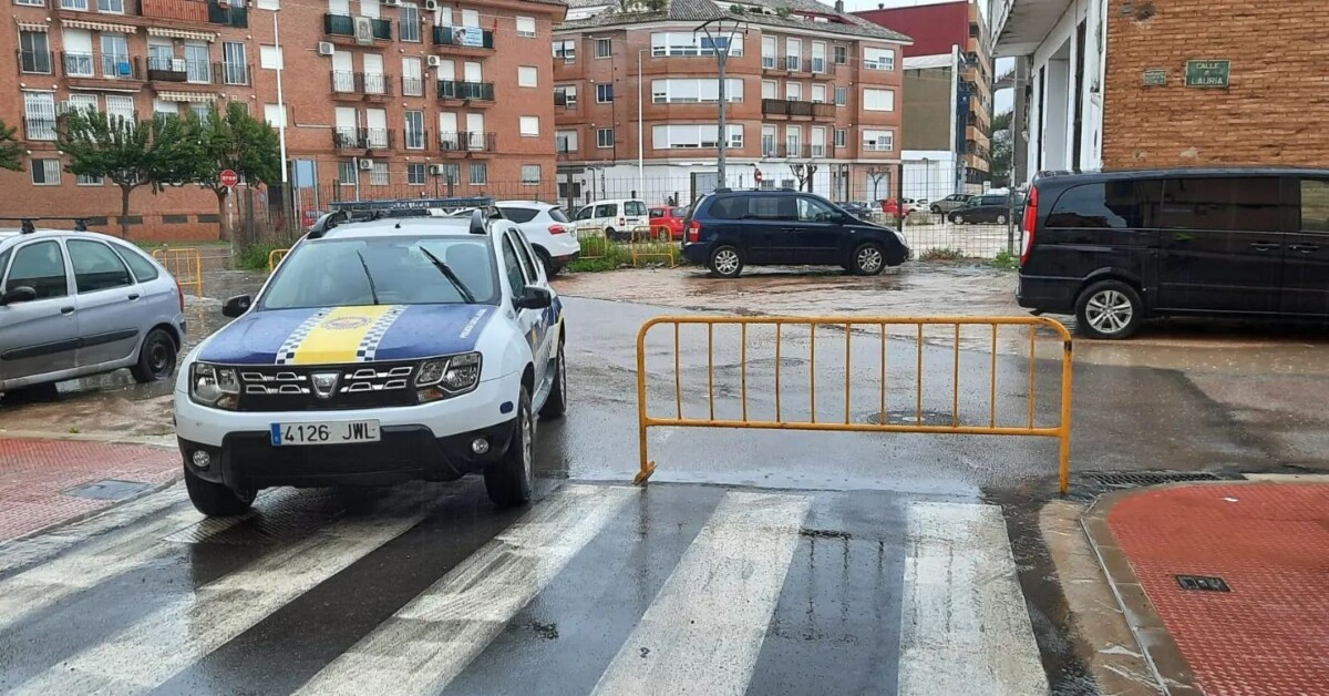 cortes calles por lluvias en Albal
