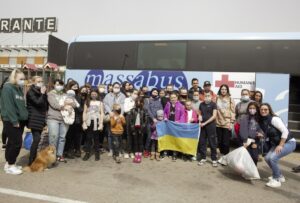 Llegada refugiados Ucrania YUHE