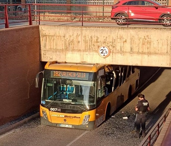 accidente Silla autobús
