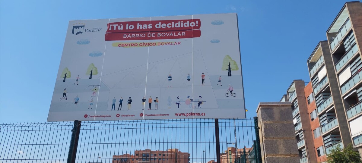 cartel centro civivo Bovalar