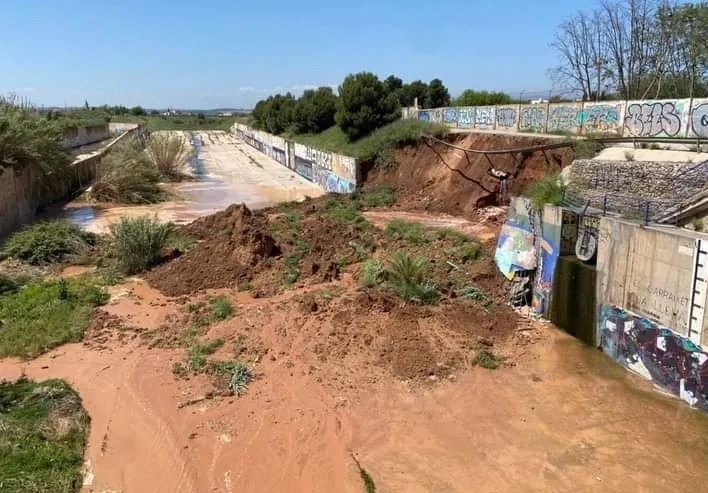 derrumbe barranco Carraixet