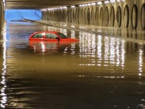 lluvia tunel valencia