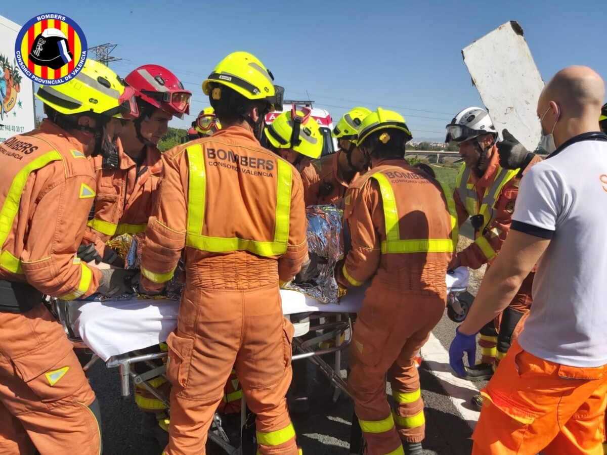 accidente ciclista camino rural Quart Mislata