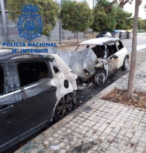 incendio coches Valencia
