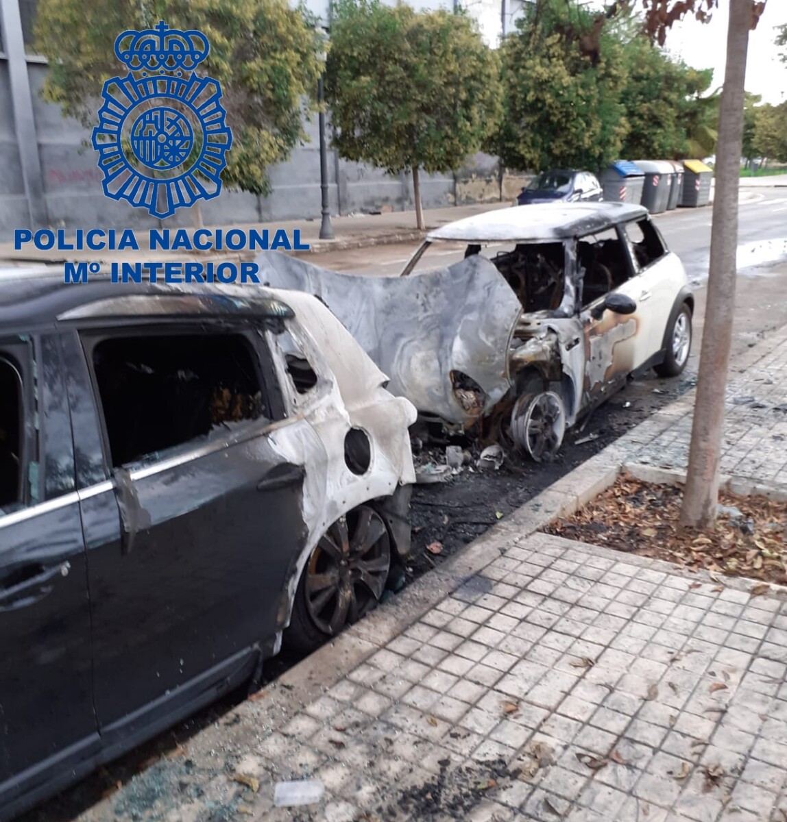 incendio coches Valencia