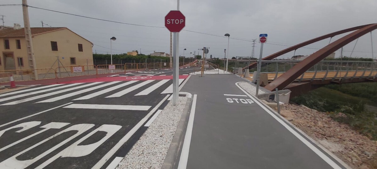 nuevo puente sobre el barranco del Carraixet