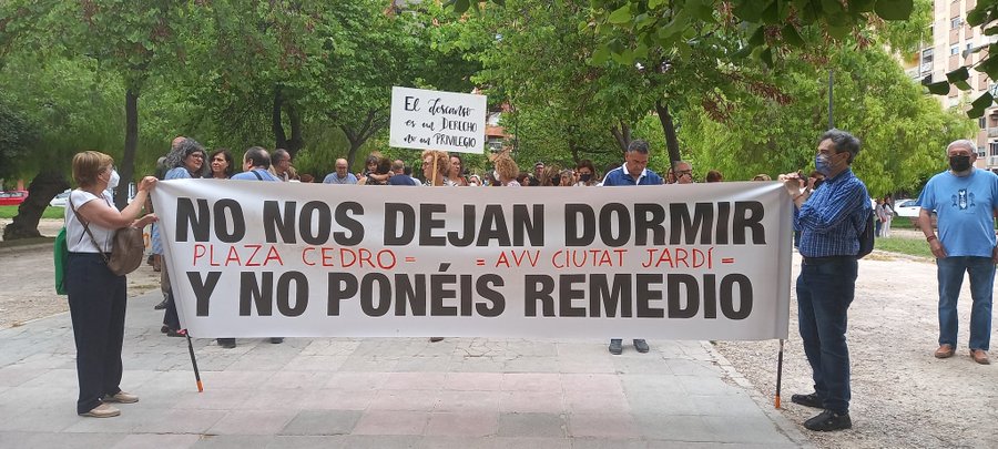 protesta vecinal ciudad jardin y plaza del cedro