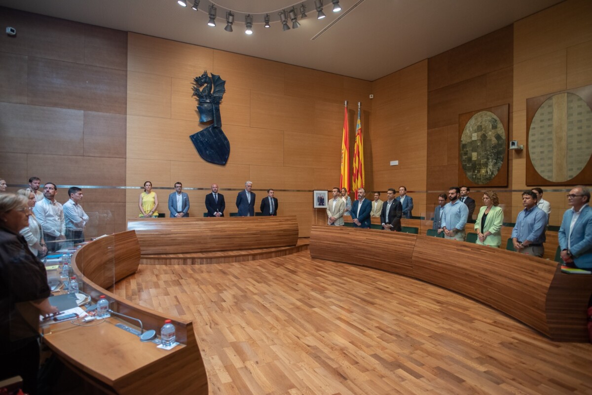 Minuto de Silencio Miguel Ángel Blanco en Diputacion de Valencia