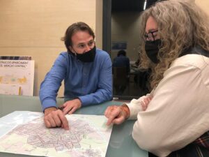 Giuseppe Grezzi y Karin Jansen carril bici Valencia y Xirivella