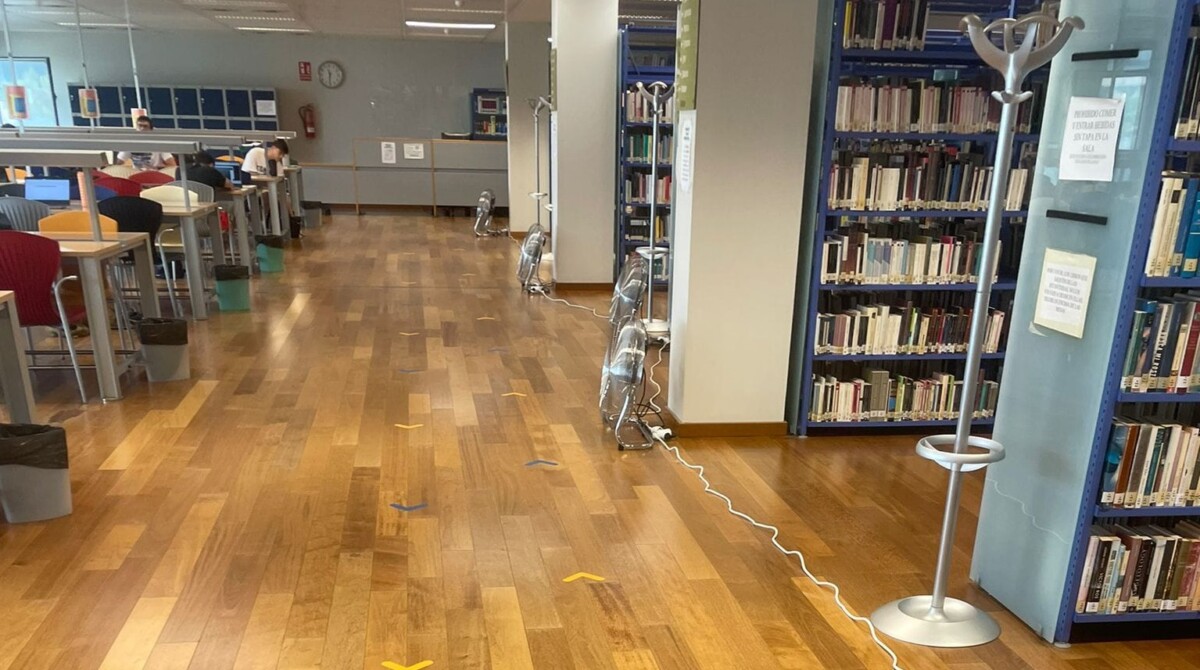 ventiladores biblioteca metro