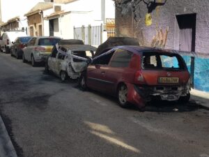 Manises COCHES CALCINADOS