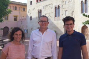 Laura Alandes, Jesús Guanter y Joan Guanter Compromís Alfara del Patriarca