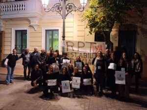 CCOO, UGT, y CSIF concentracion en Godella