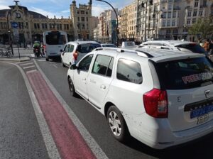 Protestcas de los Taxis