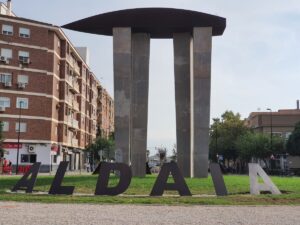 Letras rotonda entrada Aldaia