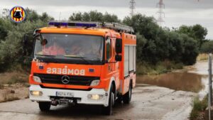 bomberos lluvias Manises