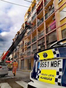 rescate Bomberos y Policía Local Alaquas