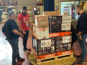 Donación de generadores a Ucrania