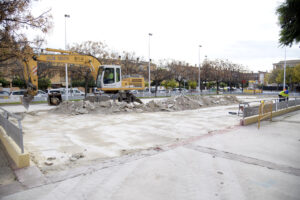 Obras de la pista patinaje artístico de Paiporta