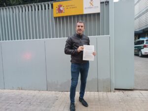 denuncia de Martín Pérez Aranda