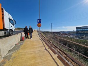 nuevo acceso peatonal Albal