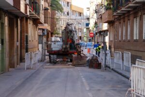 obras urbanizacion barrio del Alter, en Torrent